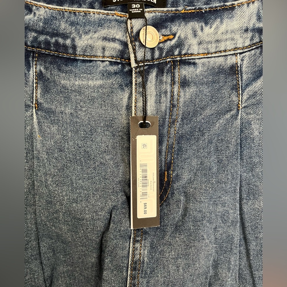 Steve Madden | NWT Marlowe Denim Mini Skort - Picture 6 of 11